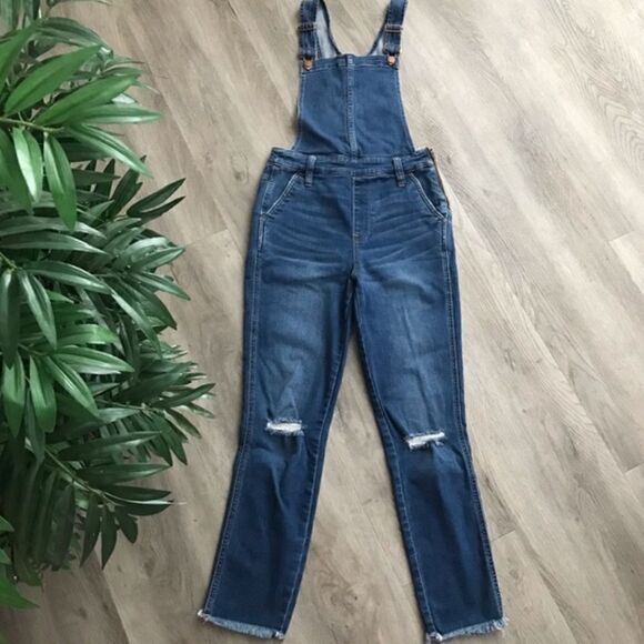 Madewell Roadtripper Overalls in Brodie Wash Ribbed Knees Stretchy S - Picture 3 of 7